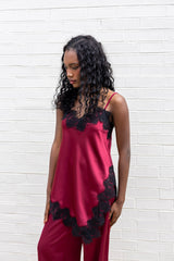 Scallop Satin Top