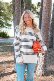 MIKENNA STRIPED SWEATER