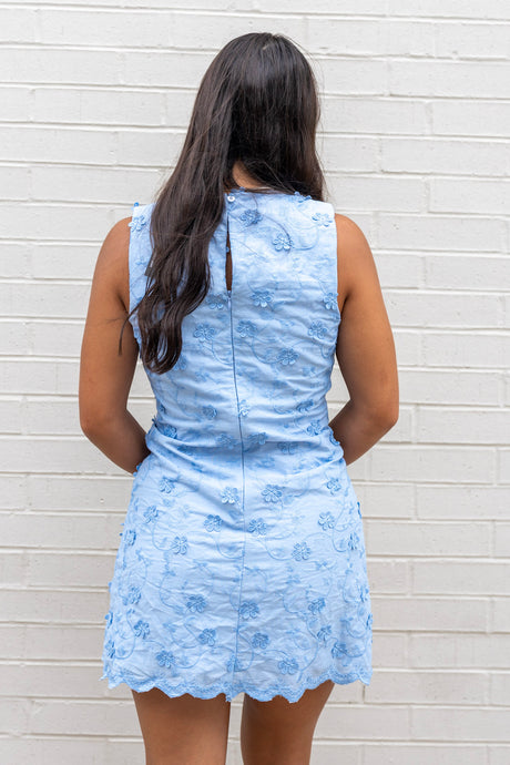 Scallops Sleeveless Mini