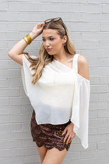 Chiffon Poncho Top