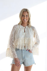 LACE LASH DETAIL TUNIC