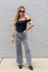 High Rise Crop Wide Leg Jean