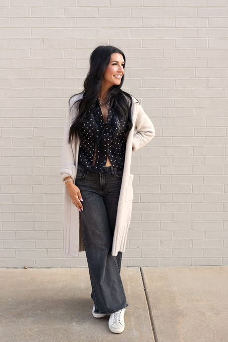 Long Sleeve Cardigan Knit