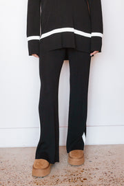 RIBBED STATEMENT PANT