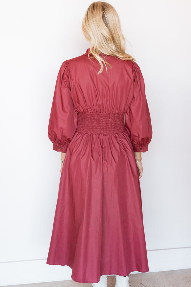 NADINE MAXI LS DRESS