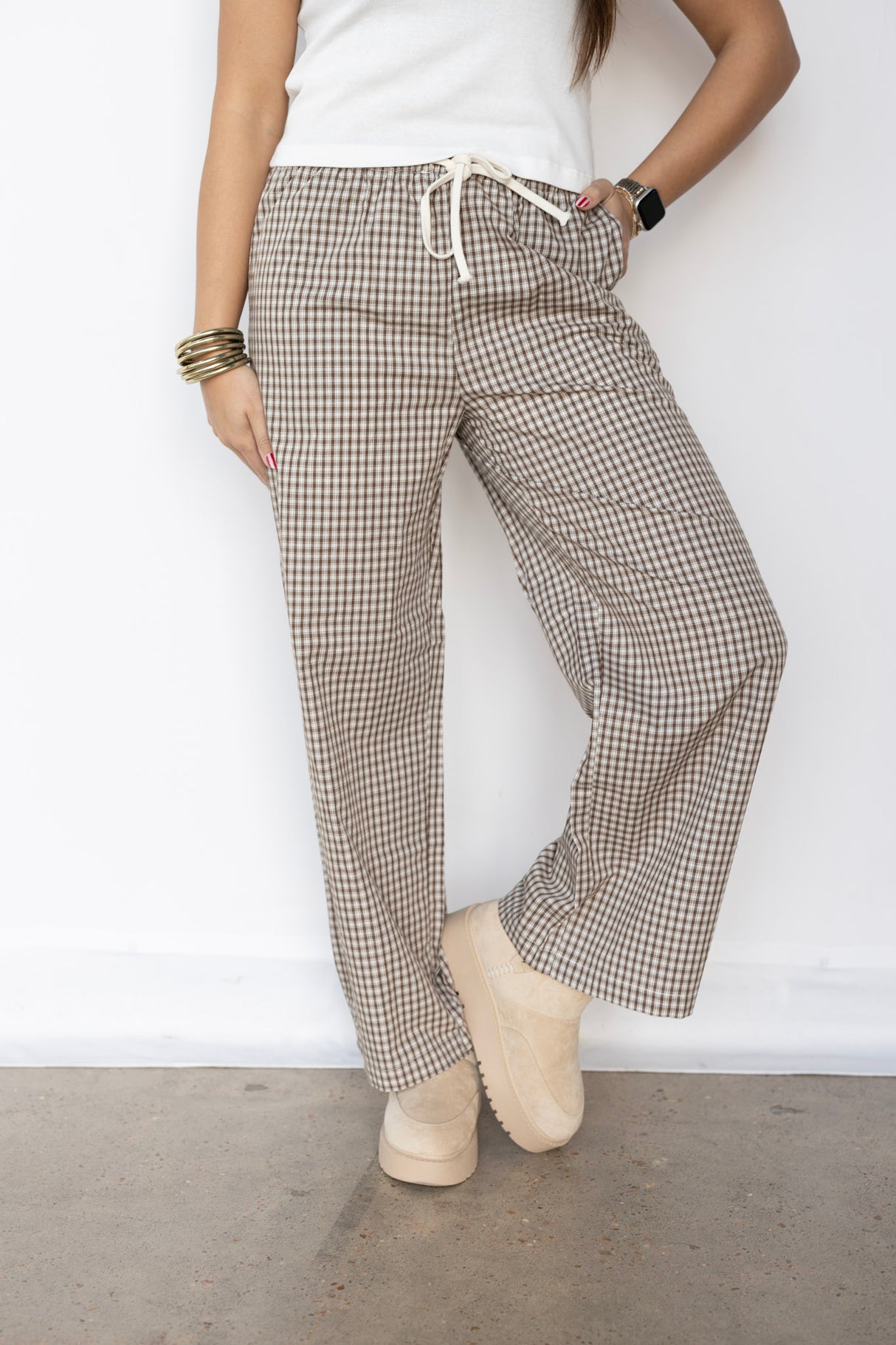 Tie Front Pants (Multiple Colors)