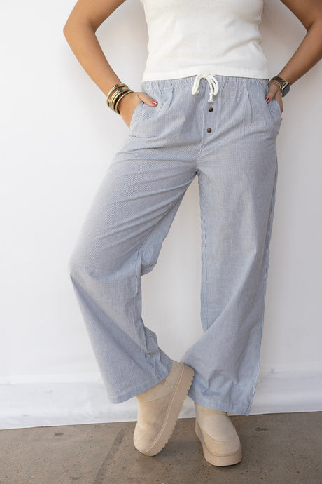 Pinstripe Boxer Pants (Multiple Colors)