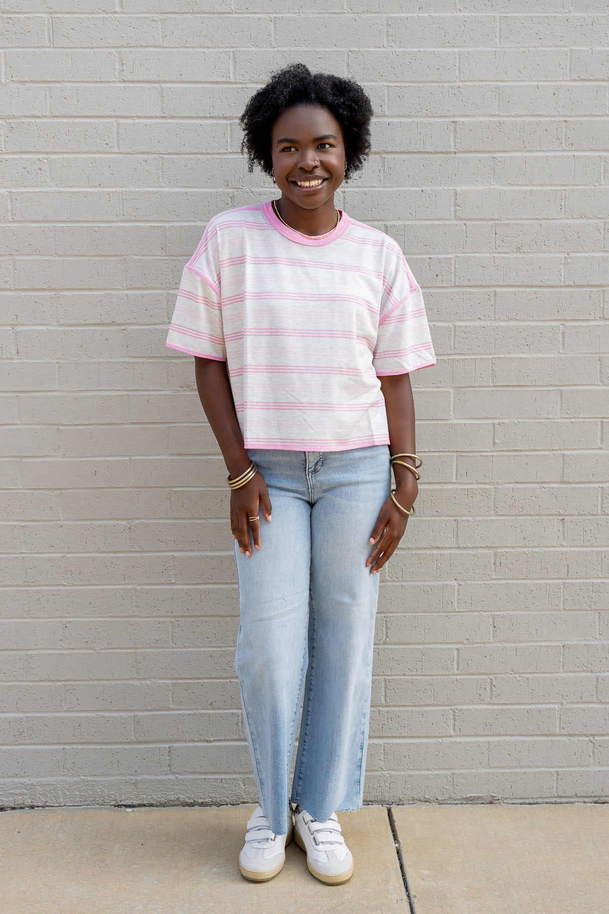 Milo Stripe Crewneck Top