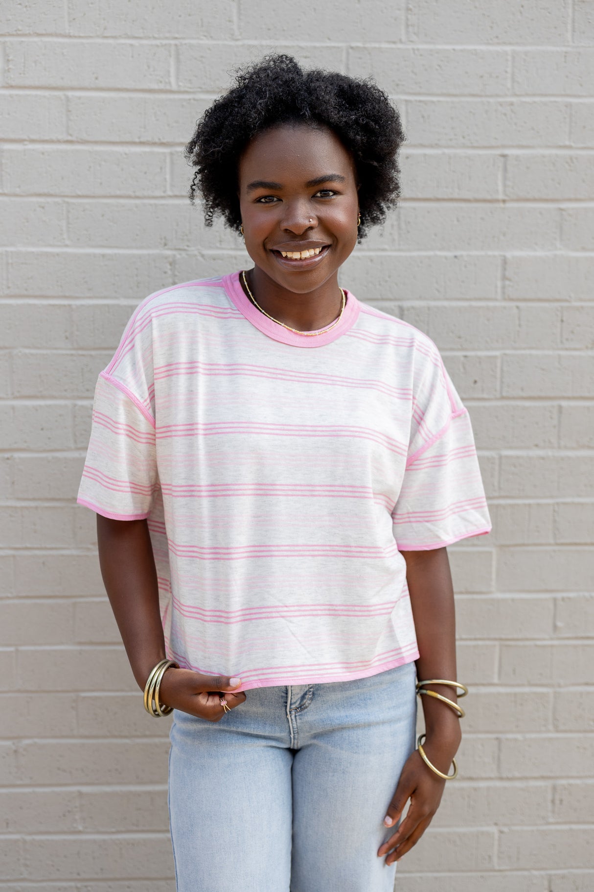 Milo Stripe Crewneck Top