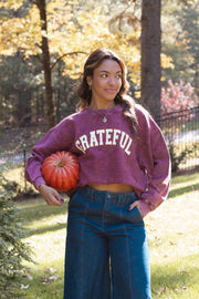 GRATEFUL CORDED SWEATSHIRT