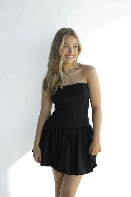 BELL BALLOON CUT MINI DRESS