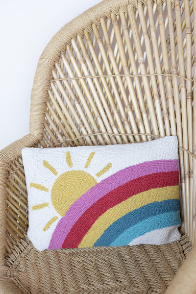 SUN & RAINBOW PILLOW