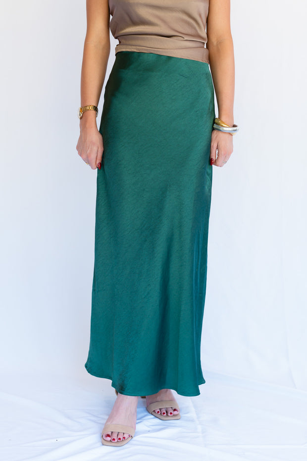 VIOLA SATIN MAXI SKIRT