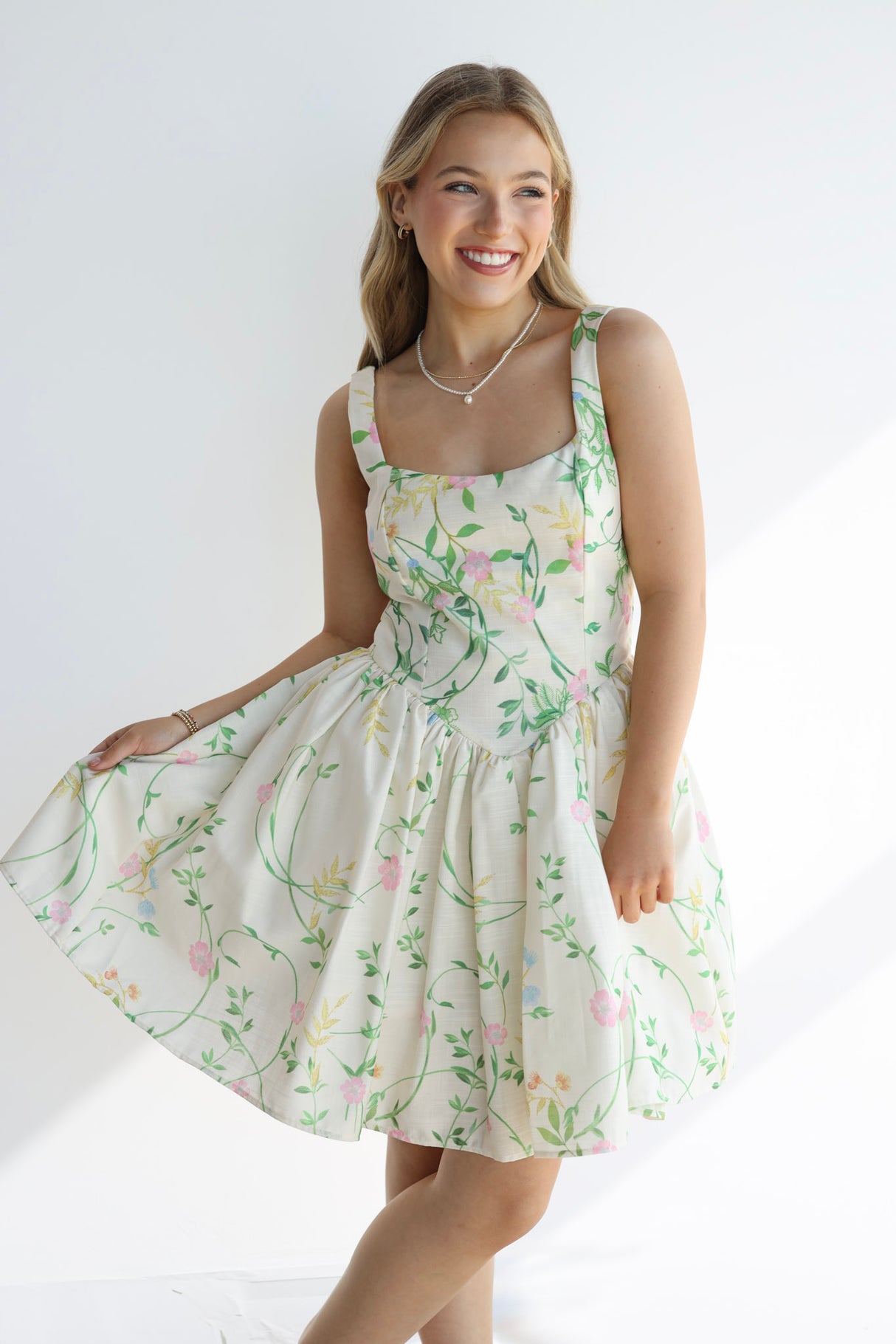 FLORAL FLARE DRESS