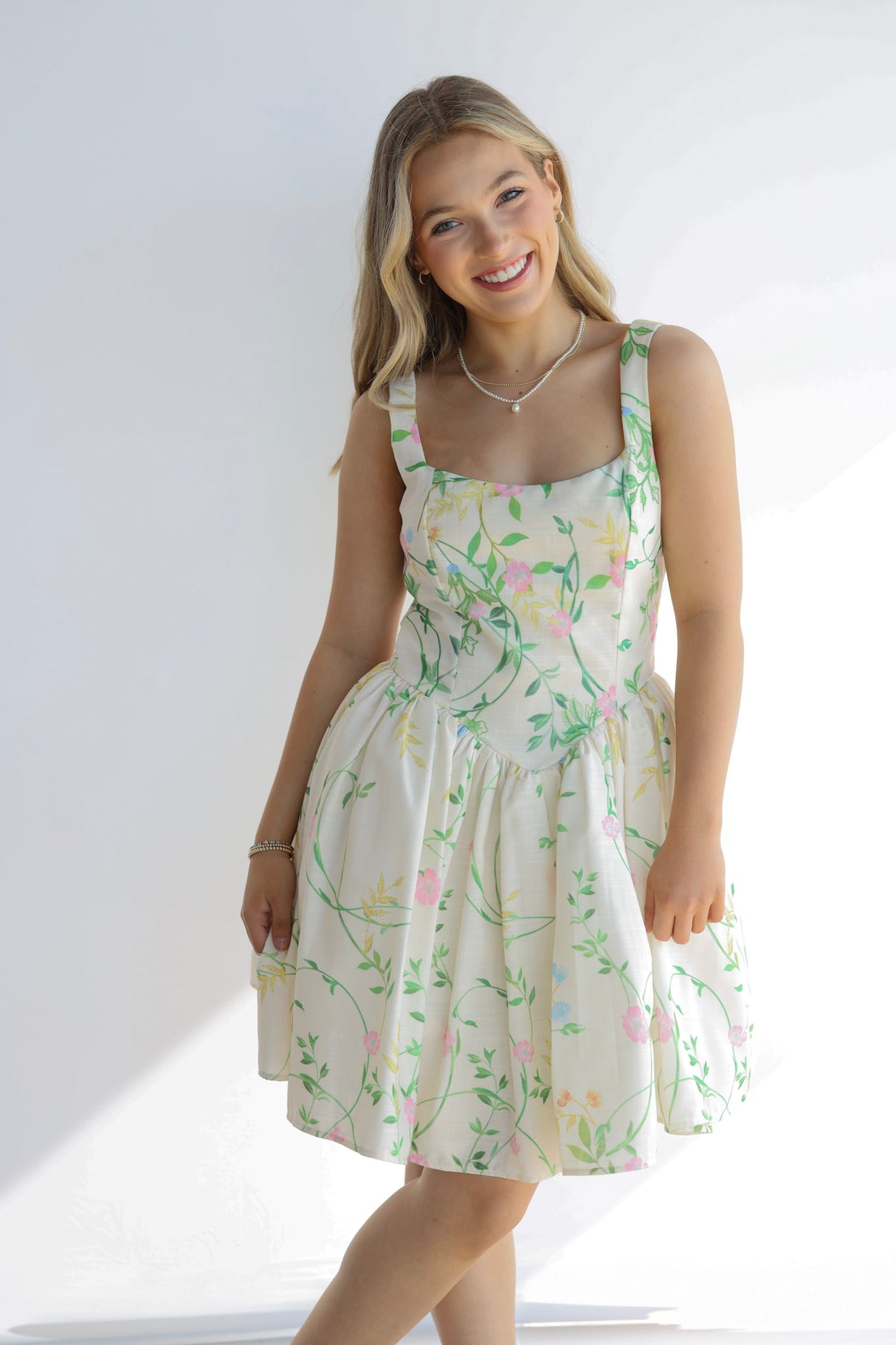 FLORAL FLARE DRESS