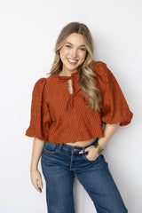 Beau Textured Bow Top (Mutiple Colors)
