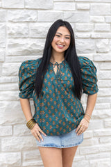 Masyn Ruffle Sleeve Top