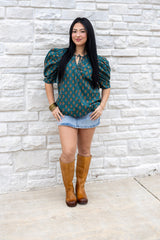 Masyn Ruffle Sleeve Top