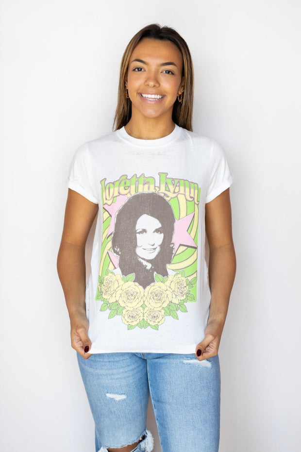 LORETTA LYNN BURNOUT TEE