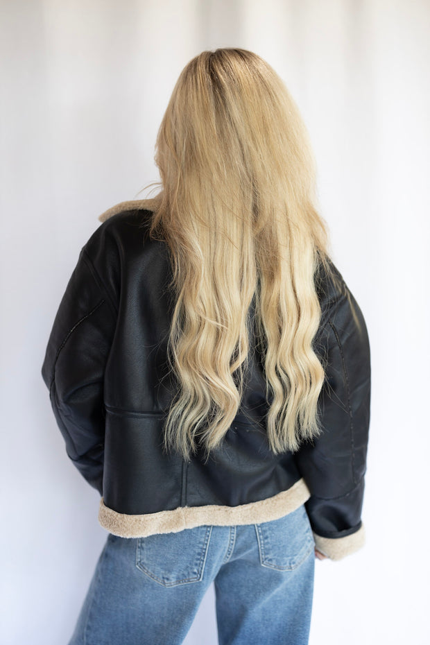 FAUX SHEARLING JACKET