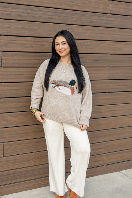 Mallard Duck Knit Sweater