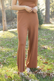 TIGHT KNIT WIDE LEG PANT