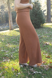 TIGHT KNIT WIDE LEG PANT