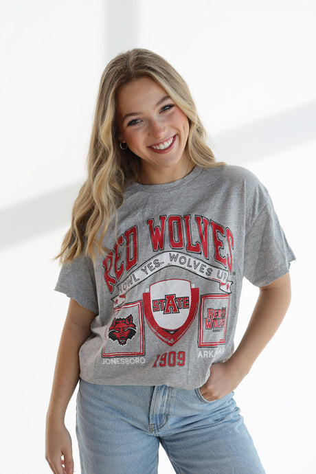 GREY ASU PREP PATCH TEE