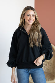 PIPER SNAP BUTTON SWEATER