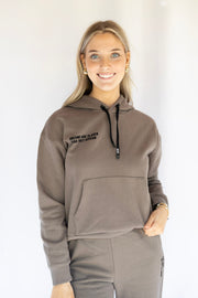 FLEECE FLOCKED HOODIE