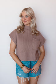 MAXINE MOCK NECK TOP