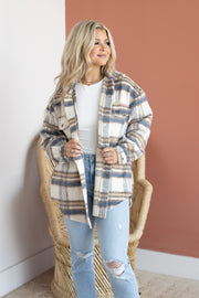 HOMEBODY PLAID SHACKET