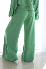 VANESSA RIB WIDE LEG PANT  (MULTIPLE COLORS)