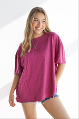 Drop Shoulder Basic Tee (Multiple Colors)