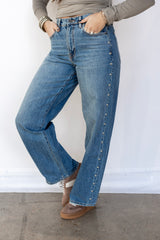 Happi Days High Rise Crop Flare Jean