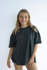 Drop Shoulder Basic Tee (Multiple Colors)