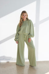 Vanessa Rib Wide Leg Pant