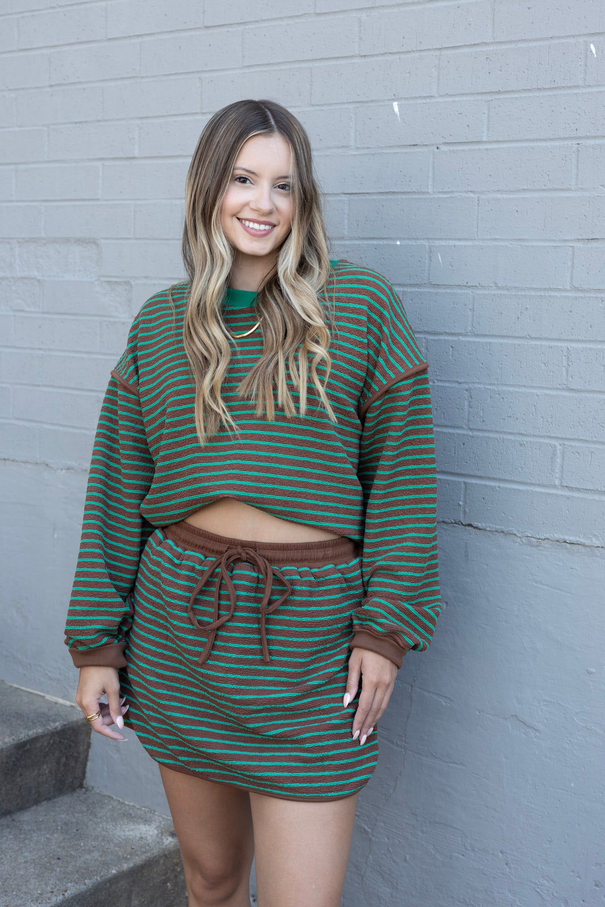 Striped Skort
