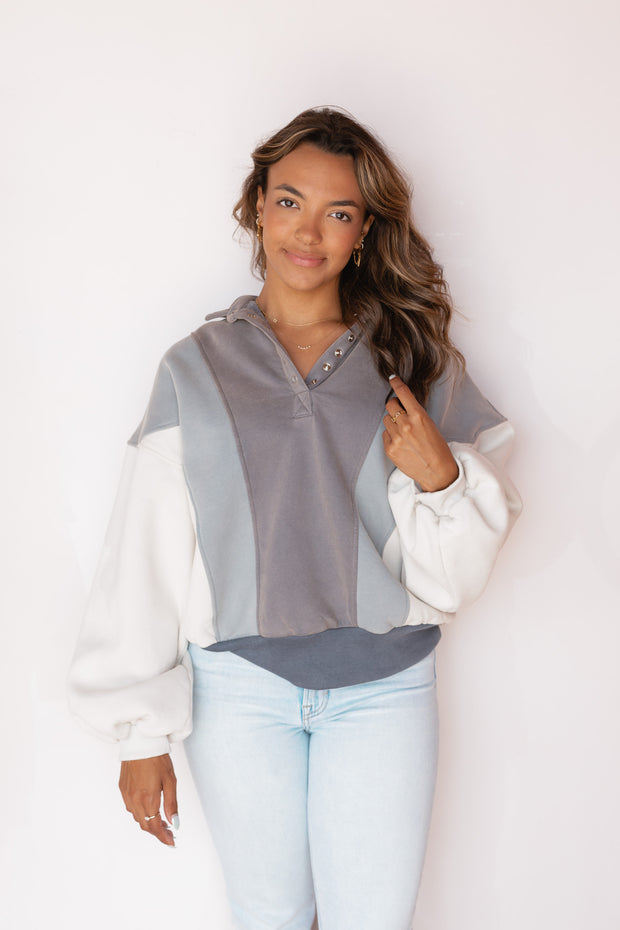 OVERSIZED COLORBLOCK SWEATSHIRT