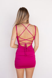 KAILEY CROSSED BACK DRESS