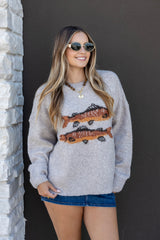 Trout Graphic Knit Sweater