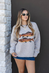 Trout Graphic Knit Sweater
