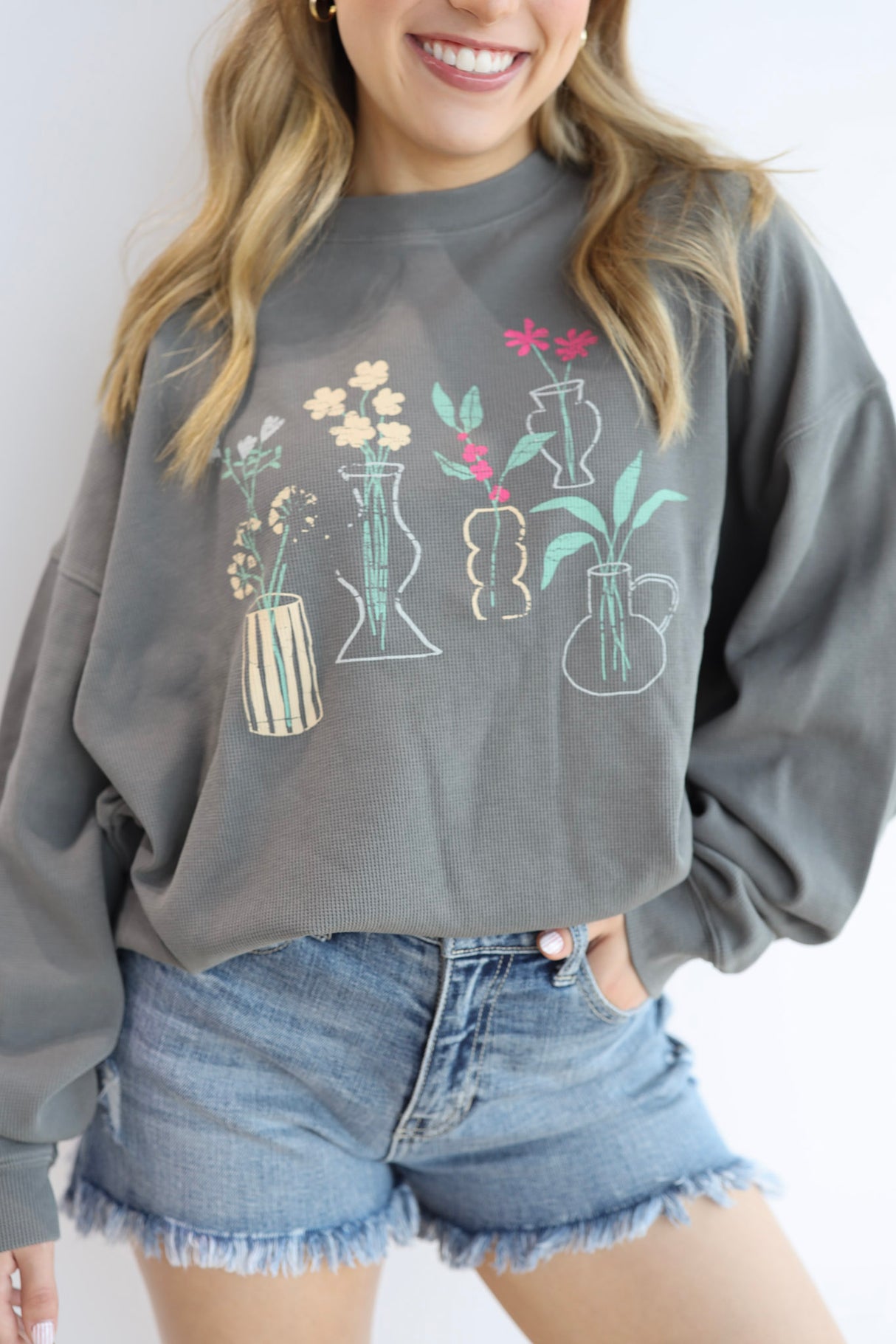 FLOWER VASES SWEATER