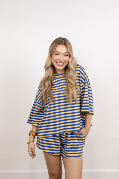 Striped Boxy Tee