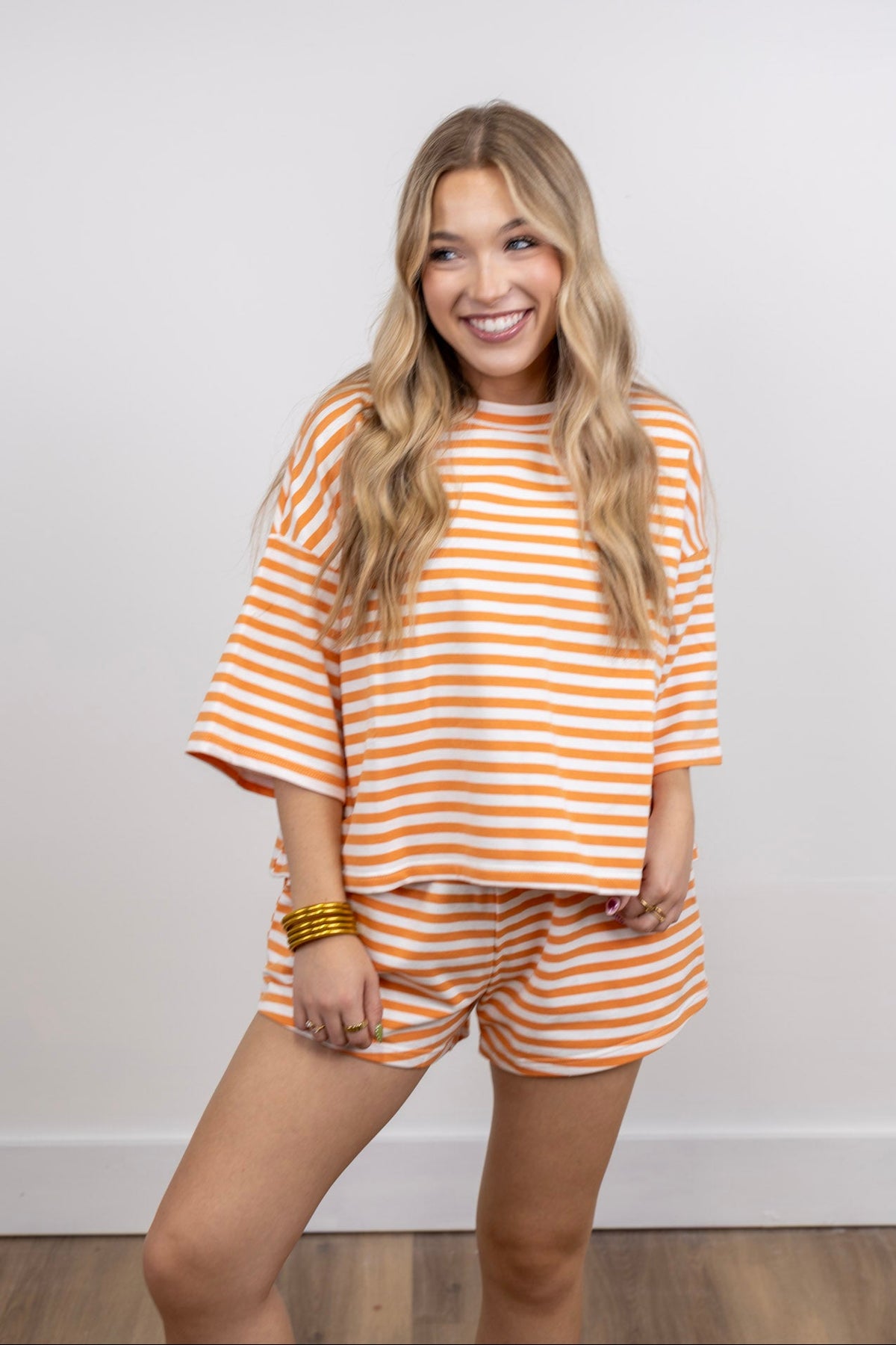 Striped Boxy Tee