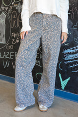 SASHA BAGGY CHEETAH JEAN