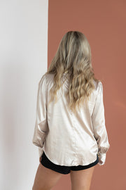 OWN THE ROOM SATIN TOP