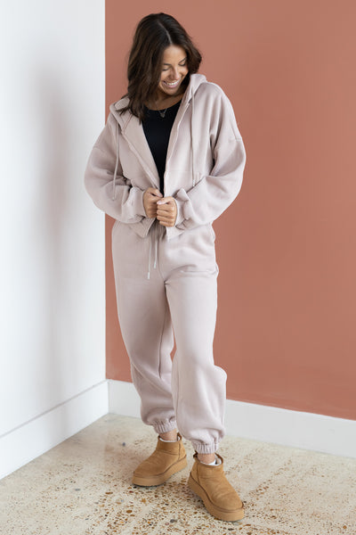 ASHLYNN HOODIE ZIP UP SET