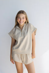 SHORT SLEEVE ZIP SCUBA SWEATER