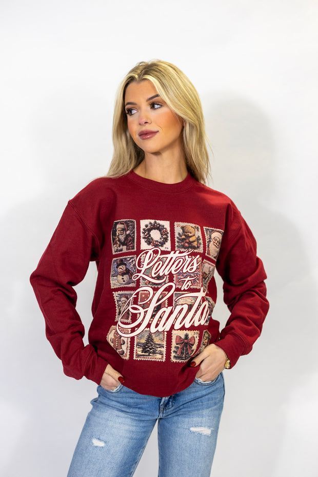 LETTERS TO SANTA RETRO SWEATSHIRT